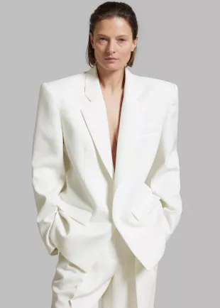 Jun Blazer White