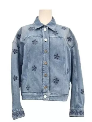 The Madison 2026 Amiah Miller Floral Denim Jacket