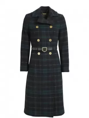 Industry S04 Marisa Abela Plaid Coat