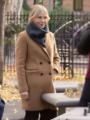 Law and Order SVU Kelli Giddish Brown Wool Coat