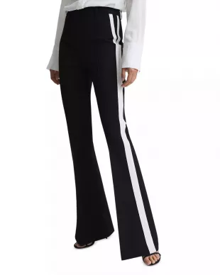 Amie Side Stripe Flare Trousers