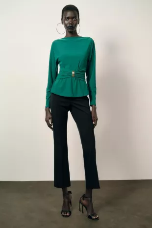 Draped Waist Top