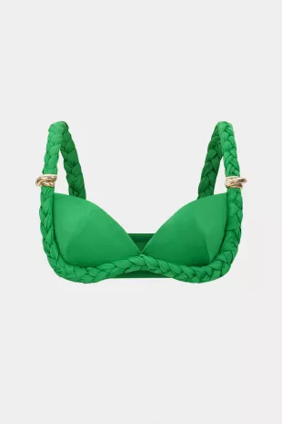 Metallic Decor Braided Cami Top