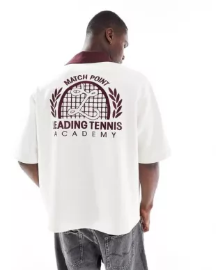 Men's White Retro Collar Shirt