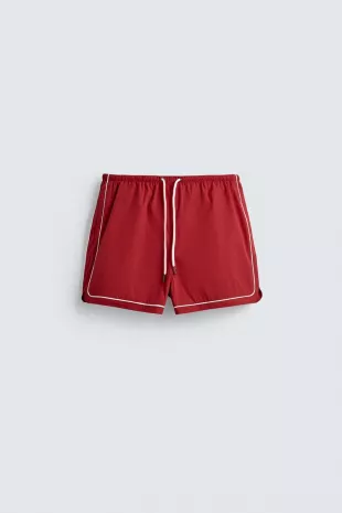 Contrast Trim Shorts