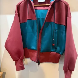 Teal and Maroon Hoodie