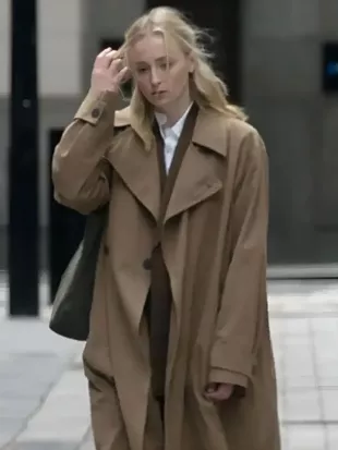 Steal S01 Sophie Turner Brown Coat