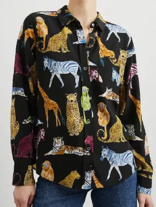 The Upshaws S07 Lucretia Turner Animal Print Blouse