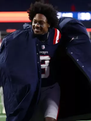 Stefon Diggs New England Patriots Cape Coat