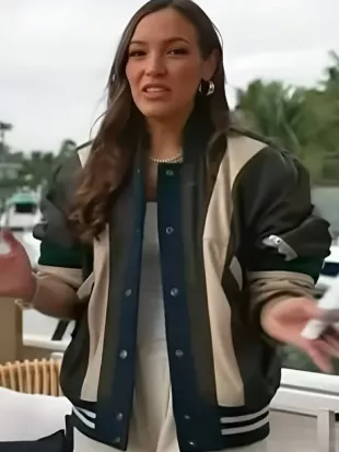 Access Hollywood 2026 Emily Orozco Bomber Jacket