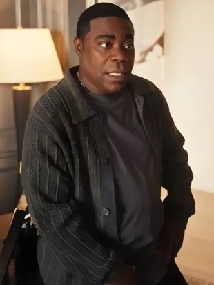 The Fall and Rise of Reggie Dinkins Tracy Morgan Striped Cardigan