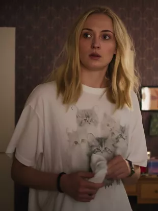 Steal S1 Zara Dunne Kitten Printed Tee