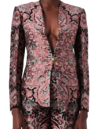 The Traitors US S04 Dorinda Medley Brocade Blazer