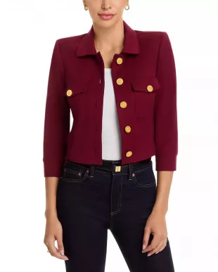 Kumi Button Front Crop Jacket