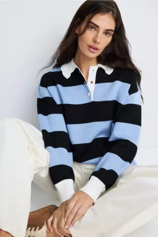 Manon Striped Rugby Shirt