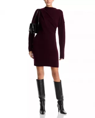 Slouchy Dress in Burgundy