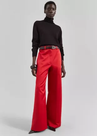 Brickell Satin Trousers