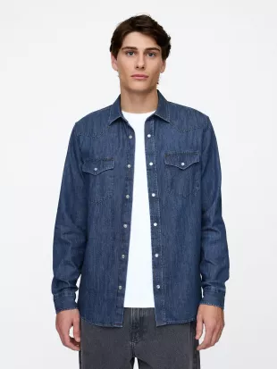 Men's Western Denim Shirt