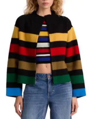 The Today Show Jenna & Sheinelle Daryn Carp Striped Jacket