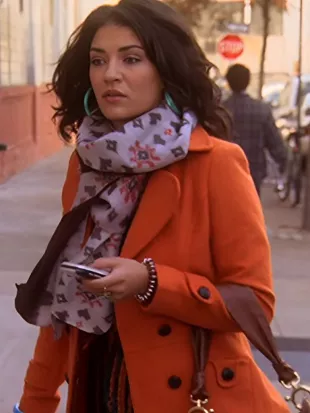 Gossip Girl Season 2 Jessica Szohr Orange Coat
