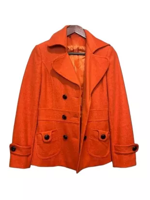 Gossip Girl S2 Jessica Szohr Orange Coat