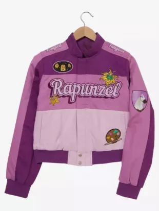Disney Tangled Rapunzel Purple Moto Jacket