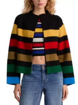 Today 2026 Daryn Carp Multicolor Striped Jacket