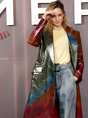 Rebecca Ferguson Mercy London Photocall Coat