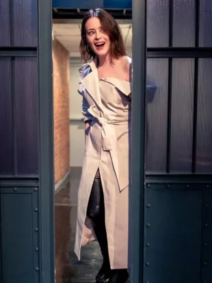 Claire Foy Late Night With Seth Meyers S13 Trench Coat