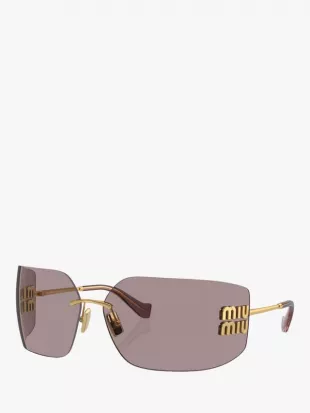 MU 54YS Women's Rectangular Sunglasses