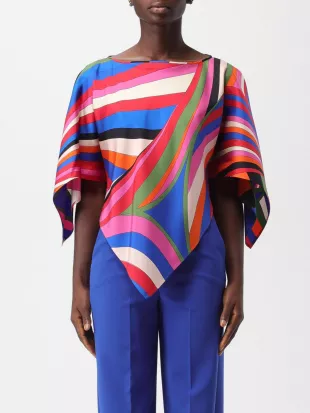 Silk Ride Print Blouse