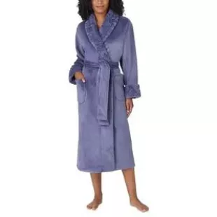 Shawl Collar Plush Robe