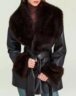 Erin Andrews NFC Championship Game Coat