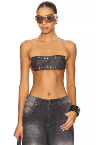 Stud Bandeau Top