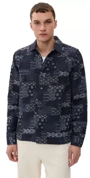 Layton Denim Jacquard Overshirt