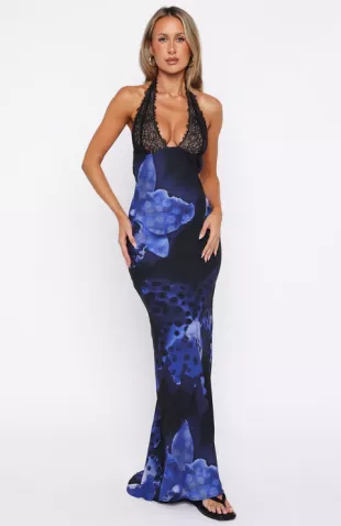 Beyond The Stars Maxi Dress Midnight Tropics
