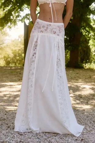 Jolie Maxi Skirt in Céleste