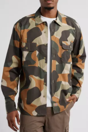 Camouflage Canvas Work Shirt