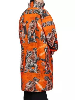 Teyana Taylor SNL S51 Orange Padded Lowdown Coat