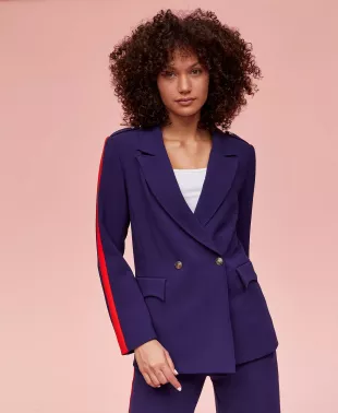 Minnie Majorette Double-Breasted Boyfriend Blazer