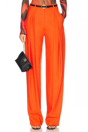 Tapered Trouser in Orange