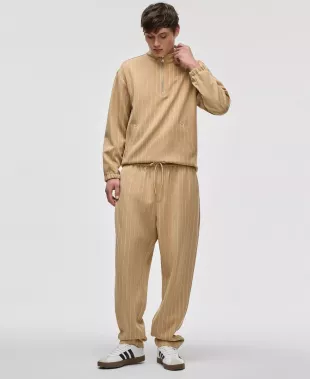 Regular-Fit Pinstripe Track Pants