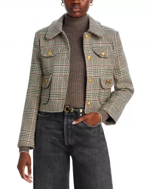Plaid Four Pocket Jacket