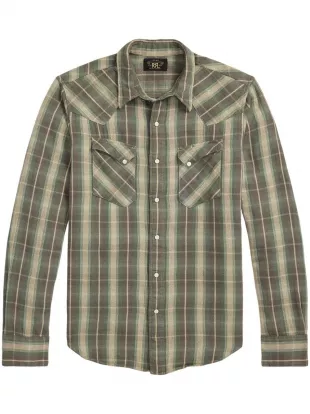 Plaid-check Cotton Shirt