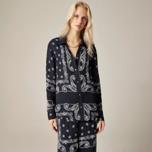 Jules Classic-fit Shirt in Navy Bandana Print