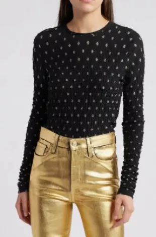 Metallic Textured Mesh Top