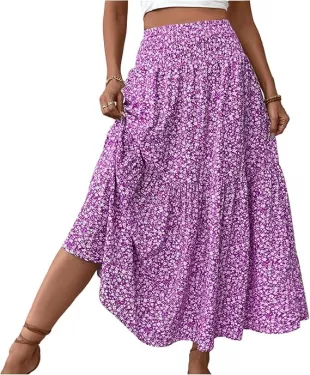 Bohemian Flowy Beach Skirts