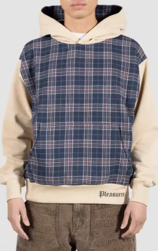 Career Contrast Plaid Hoodie