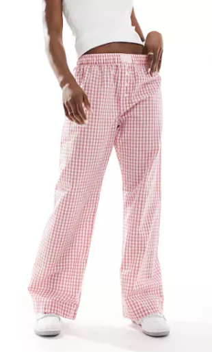 Gingham Boyfriend Boxer Pants