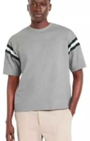 Heavyweight Football Style T Shirt